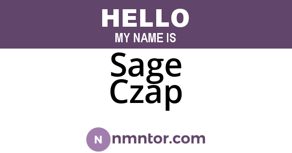 Sage Czap