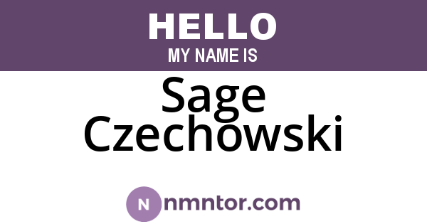 Sage Czechowski