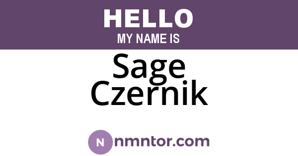 Sage Czernik