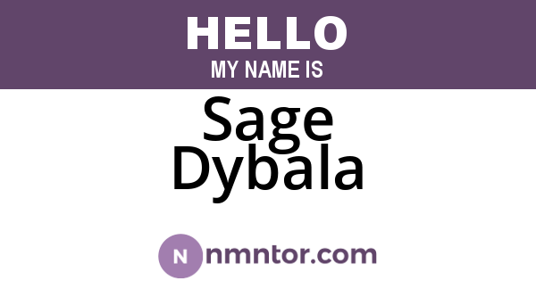 Sage Dybala