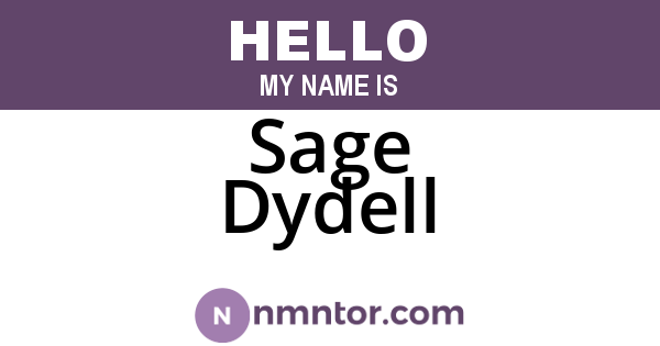 Sage Dydell