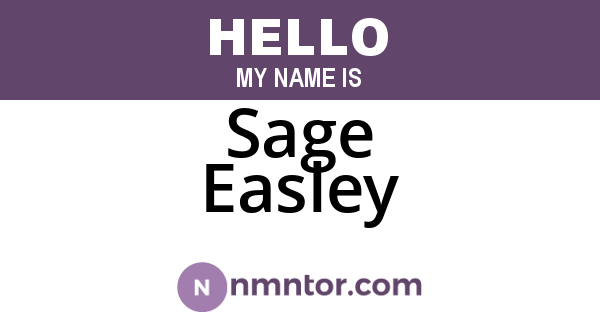 Sage Easley