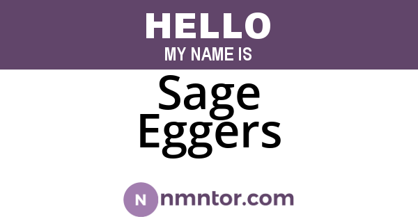 Sage Eggers