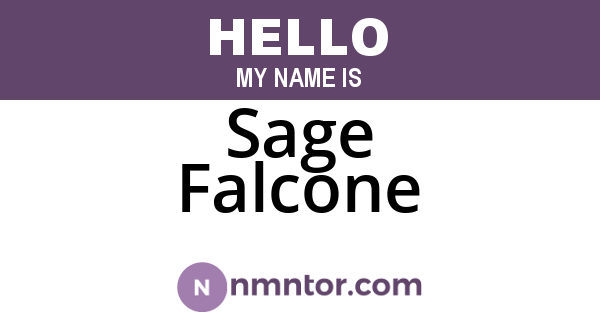 Sage Falcone