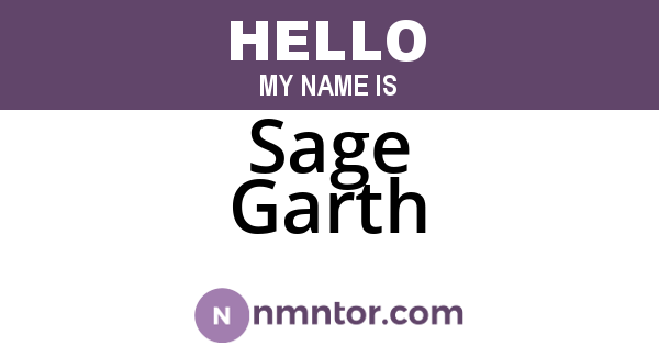 Sage Garth