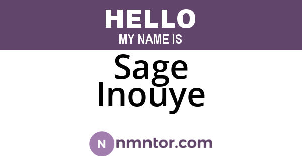 Sage Inouye