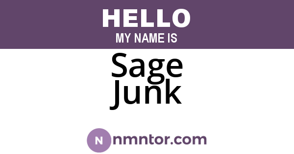 Sage Junk