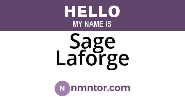 Sage Laforge