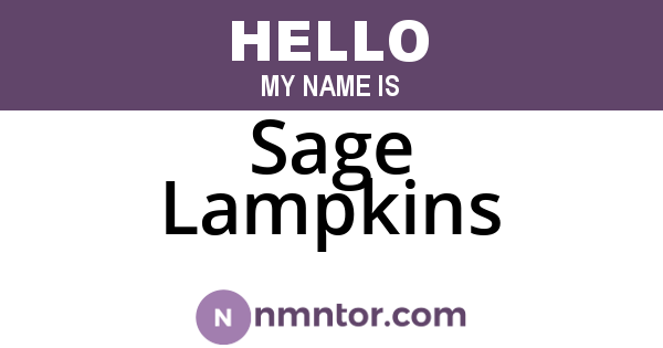 Sage Lampkins