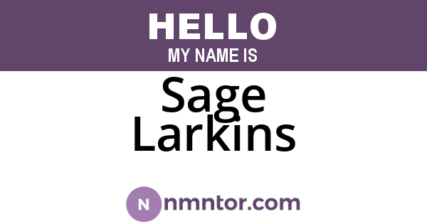 Sage Larkins