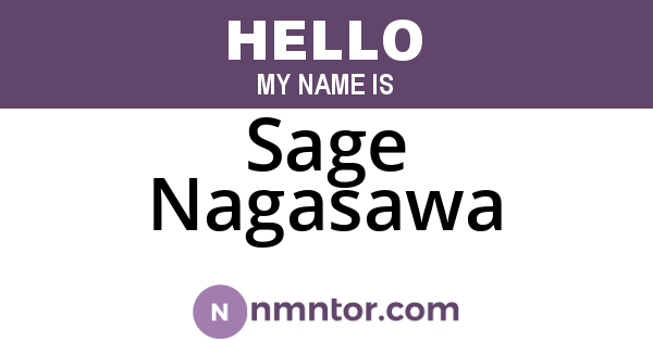 Sage Nagasawa