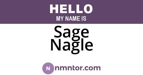 Sage Nagle