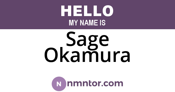 Sage Okamura