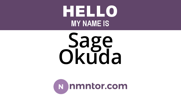 Sage Okuda