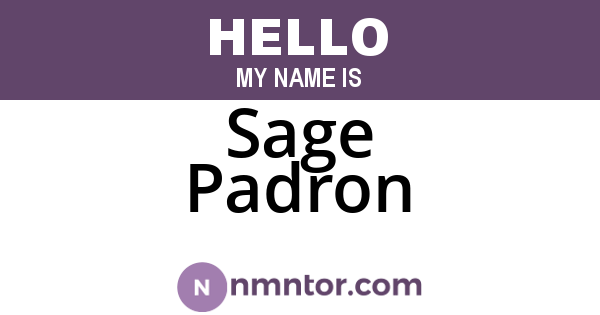 Sage Padron