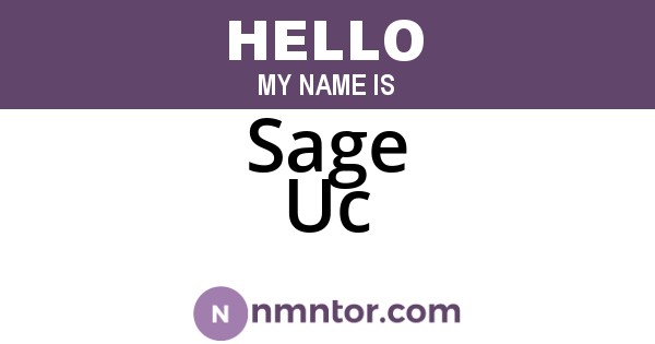 Sage Uc