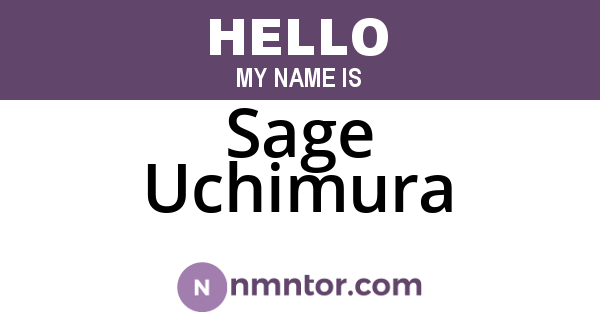 Sage Uchimura