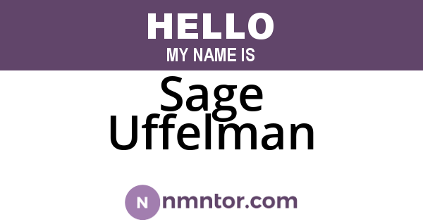 Sage Uffelman