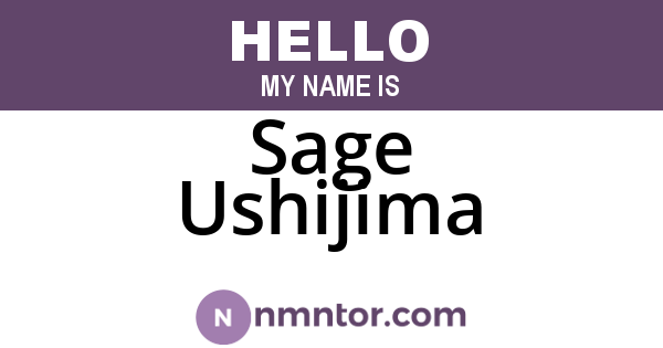 Sage Ushijima