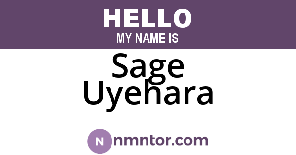 Sage Uyehara