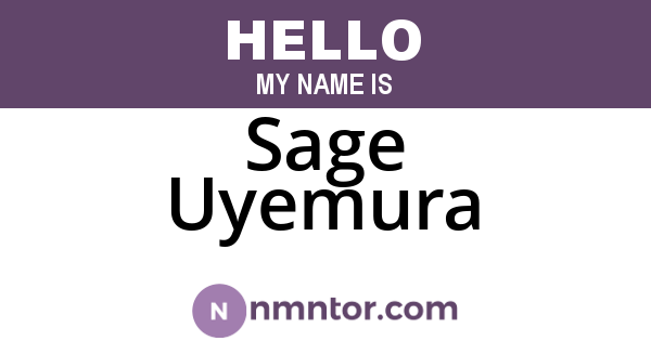 Sage Uyemura