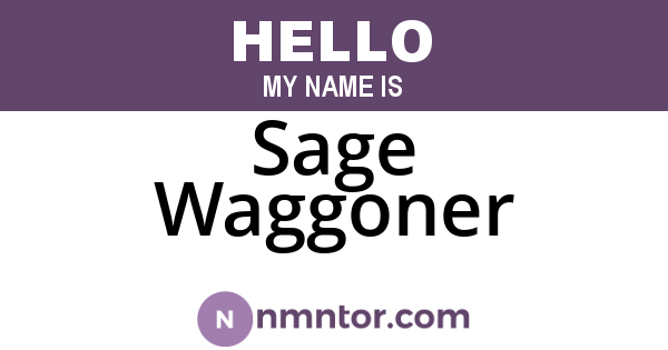 Sage Waggoner