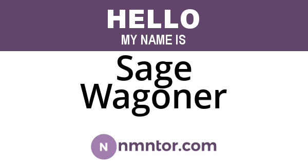 Sage Wagoner