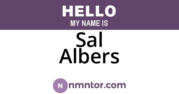 Sal Albers