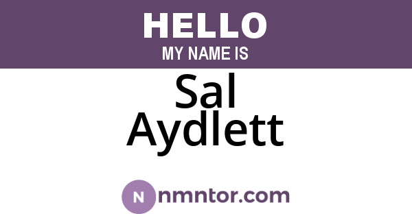 Sal Aydlett
