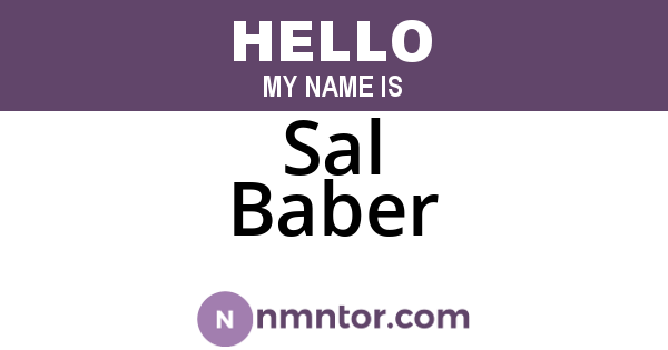 Sal Baber