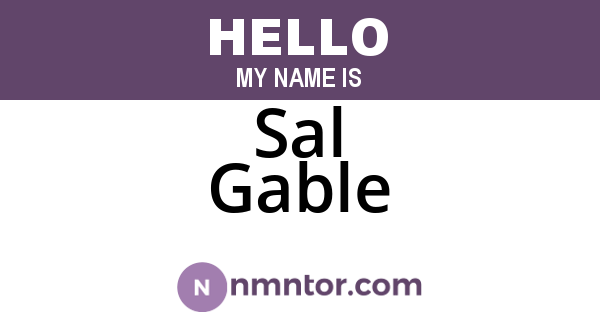 Sal Gable
