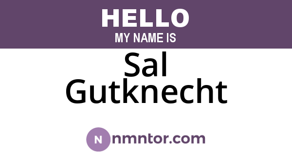 Sal Gutknecht