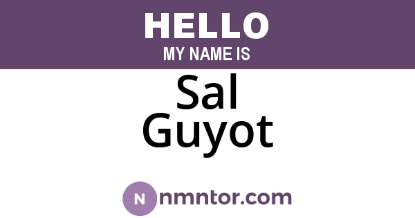 Sal Guyot