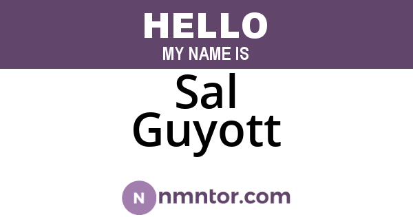 Sal Guyott