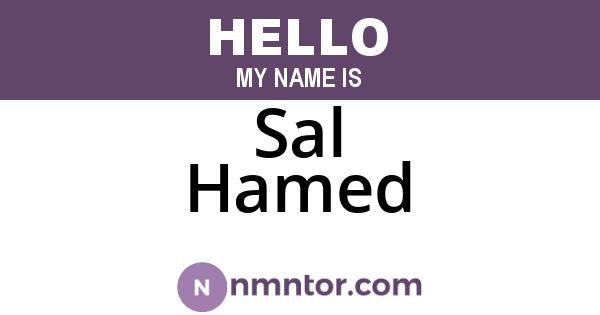 Sal Hamed