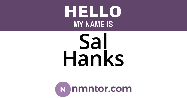Sal Hanks