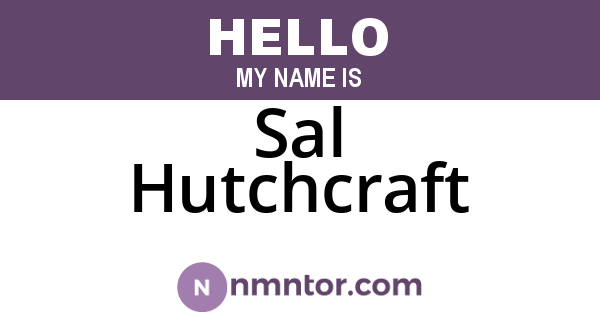 Sal Hutchcraft