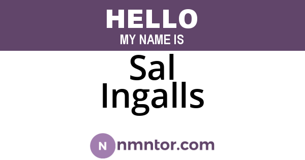 Sal Ingalls