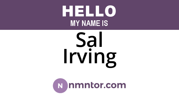 Sal Irving