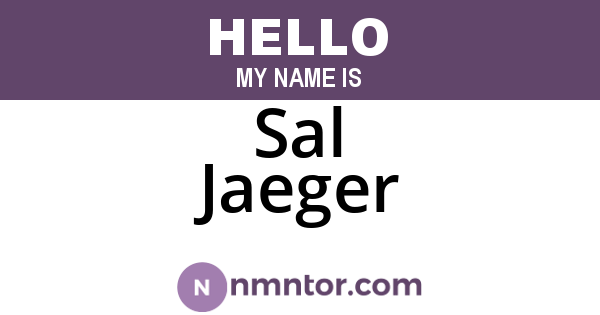 Sal Jaeger