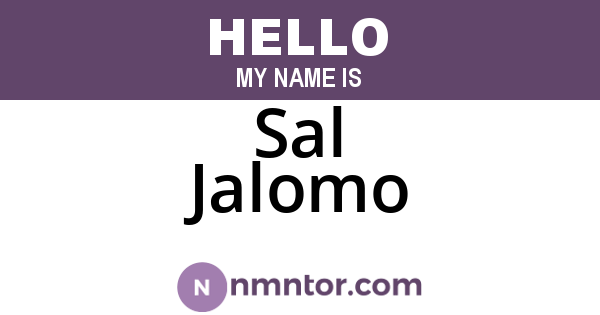 Sal Jalomo