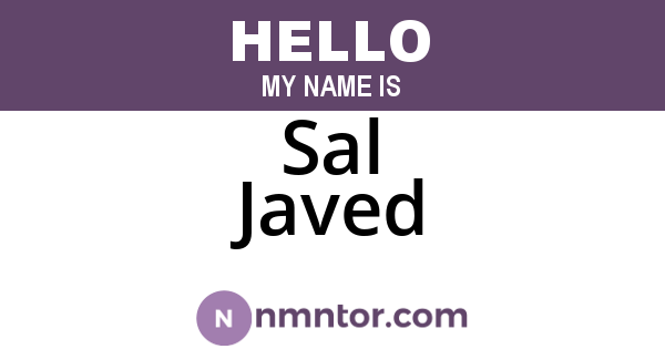 Sal Javed