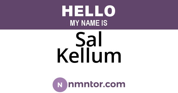 Sal Kellum