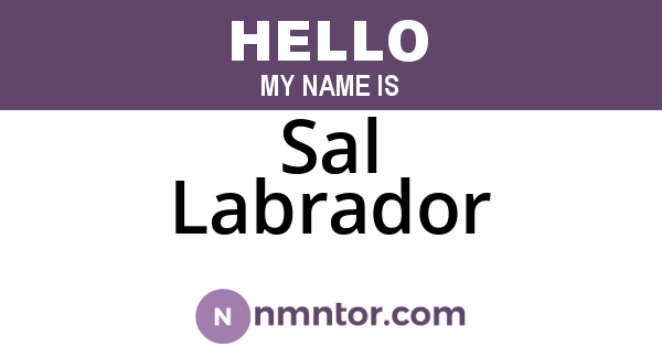 Sal Labrador