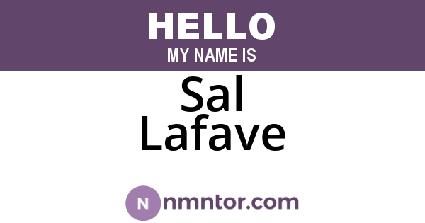 Sal Lafave