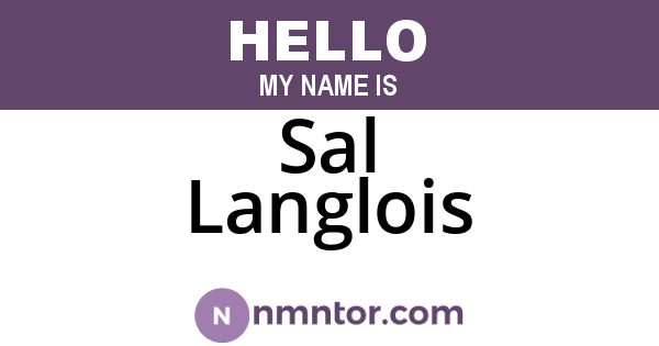 Sal Langlois