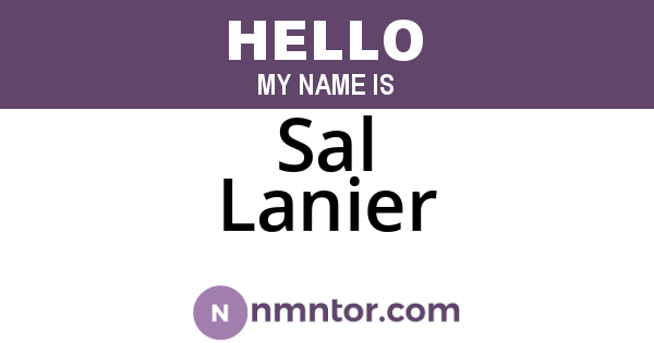 Sal Lanier