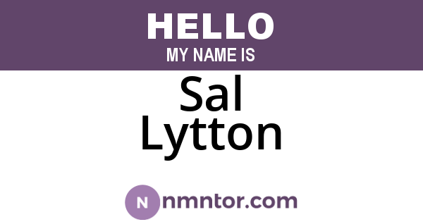 Sal Lytton