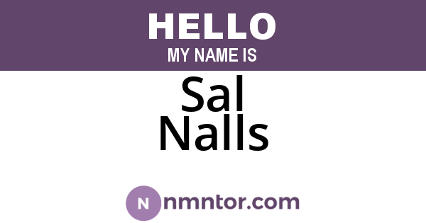 Sal Nalls