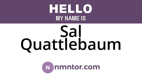 Sal Quattlebaum